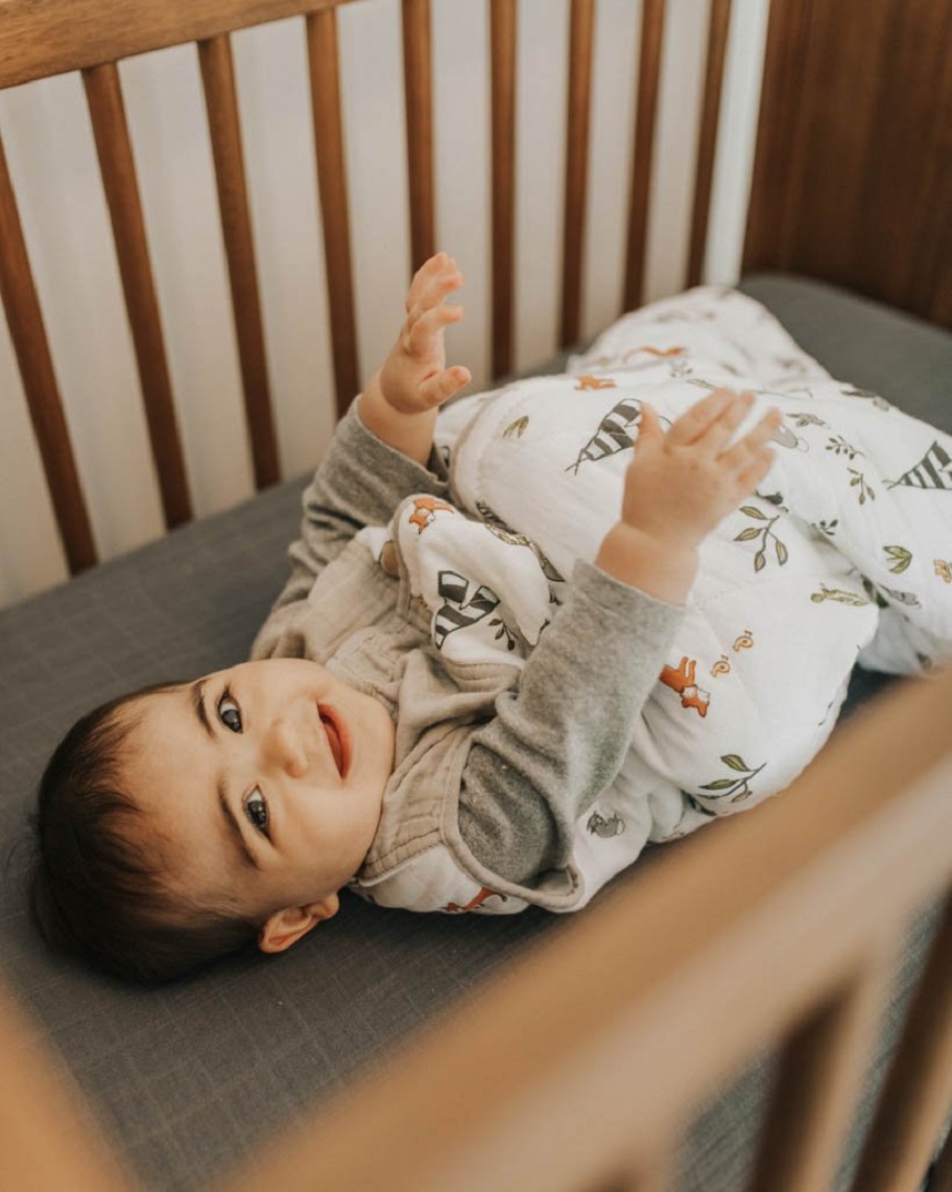 Little Unicorn - Cotton Muslin Quilted Sleep Bag - Image 5