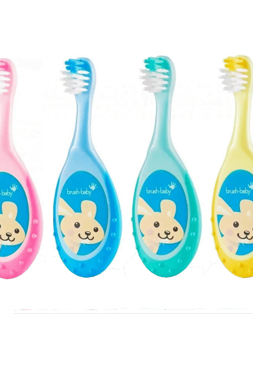 Brush Baby - Floss Brush Mixed Colours 0-3Yrs
