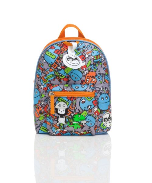 Zip \u0026 Zoe – Mini Backpack Robots Blue 