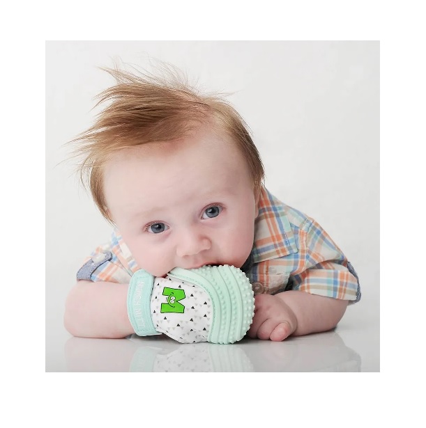 Munch Baby Munch Mitt Teether Mint Green The Toys Boutique